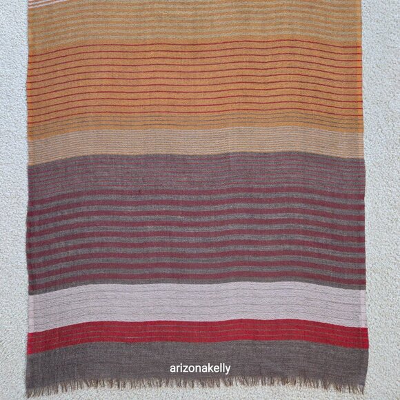 Opal Merino Striped Scarf Australia Fair-Trade Sustainable - Picture 5 of 16